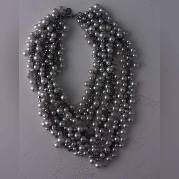 New York & Company Jewelry - 3/20$ Silver Pearl stacked Necklace